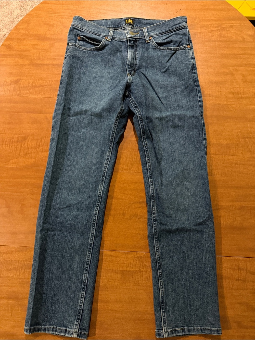 Lee Men's Straight Jeans - Medium Blue Wash 32x32